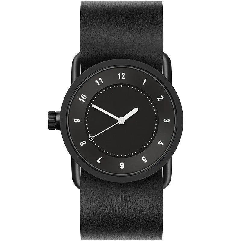 TID No.1 Black Dial / Black Leather Strap / Black Buckle