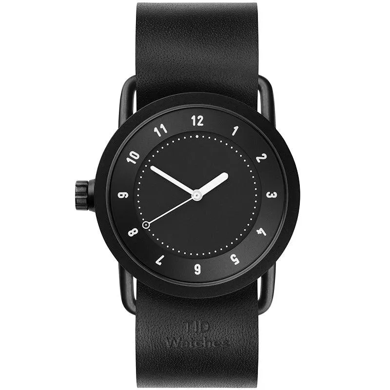 TID No.1 Black Dial / Black Leather Strap / Black Buckle