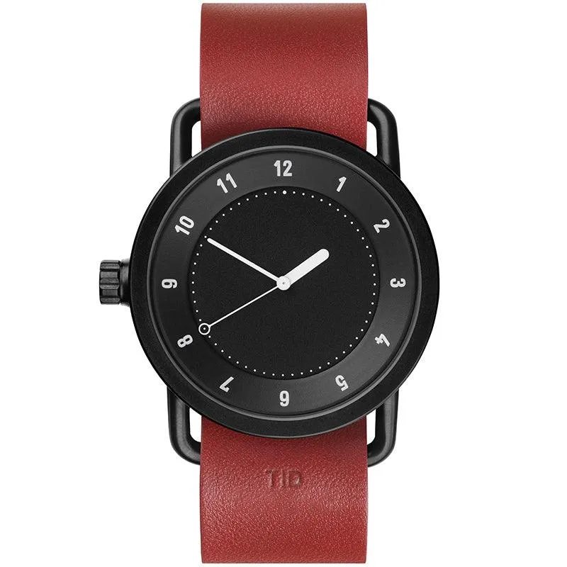 TID No.1 Black Dial / Black Leather Strap / Black Buckle