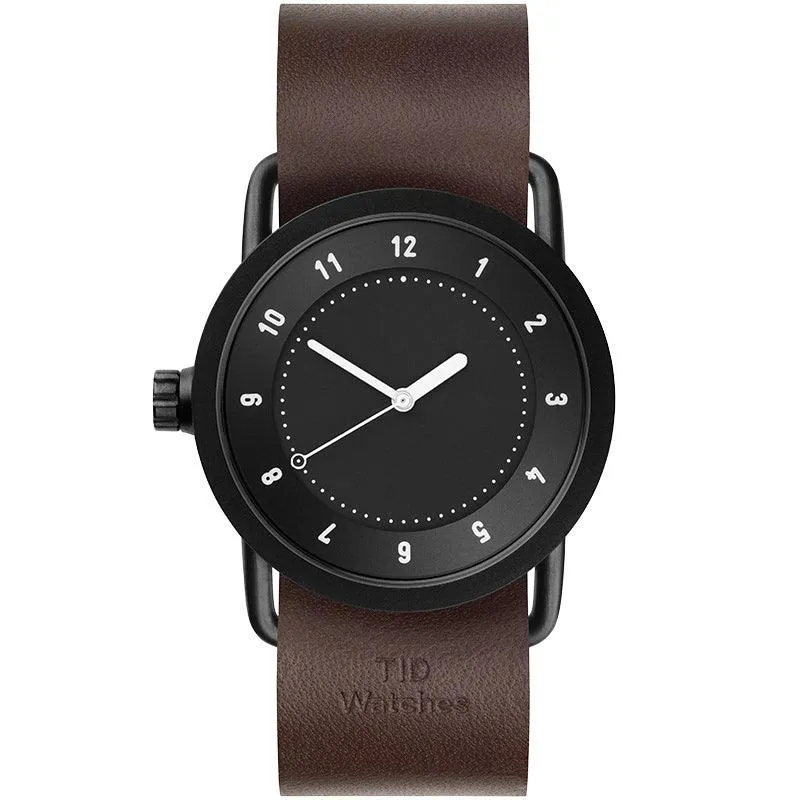 TID No.1 Black Dial / Black Leather Strap / Black Buckle