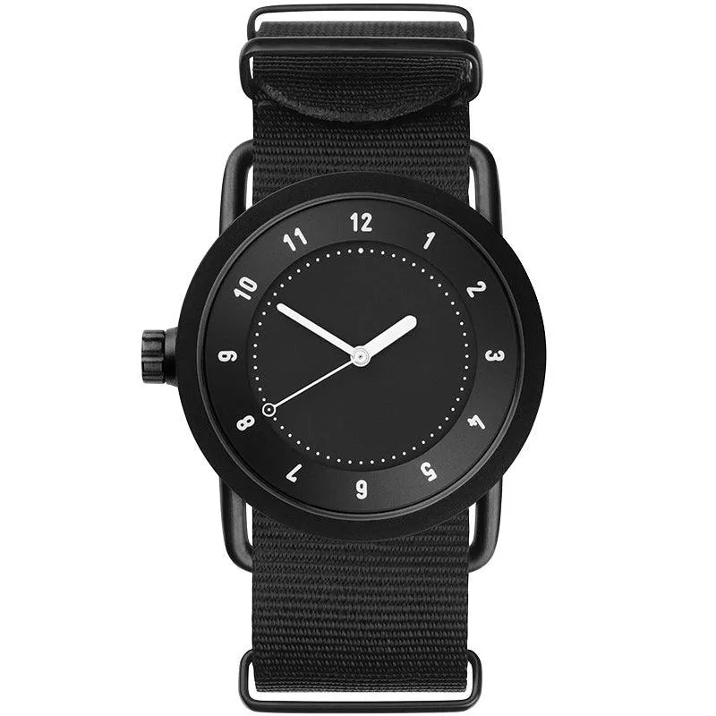 TID No.1 Black Dial / Black Leather Strap / Black Buckle