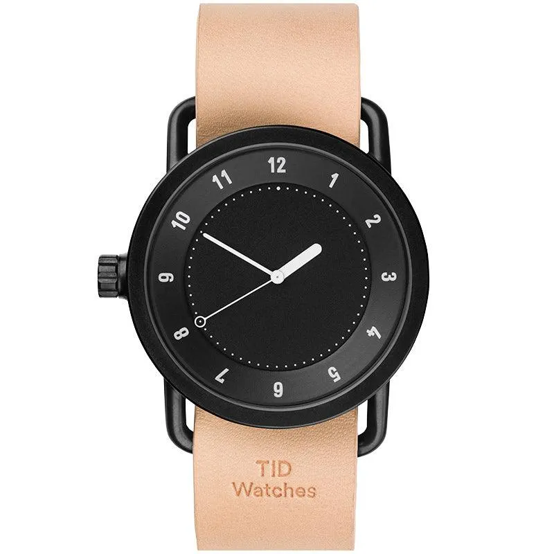 TID No.1 Black Dial / Black Leather Strap / Black Buckle