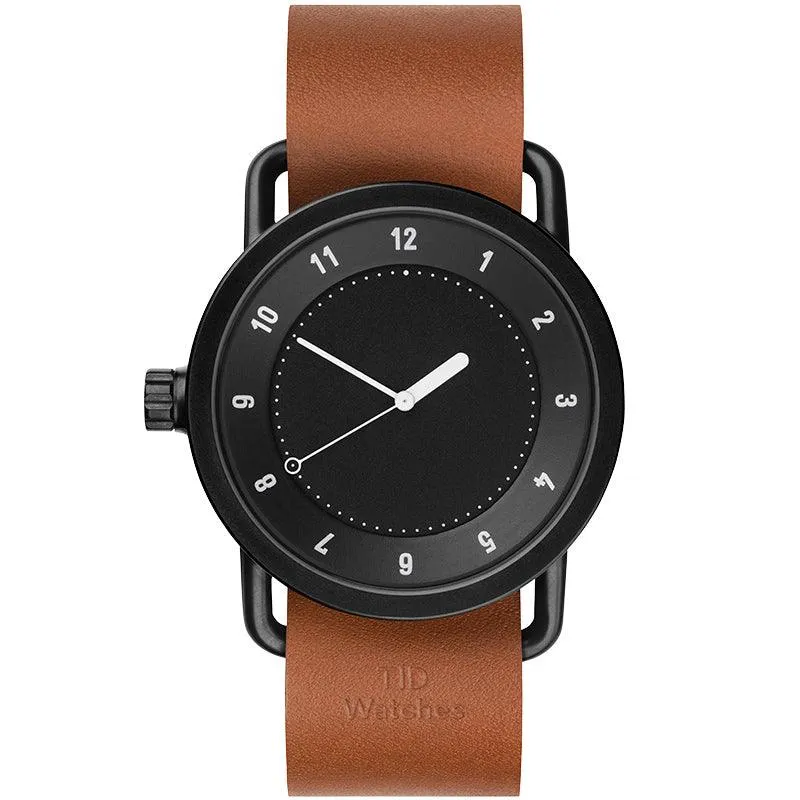 TID No.1 Black Dial / Black Leather Strap / Black Buckle