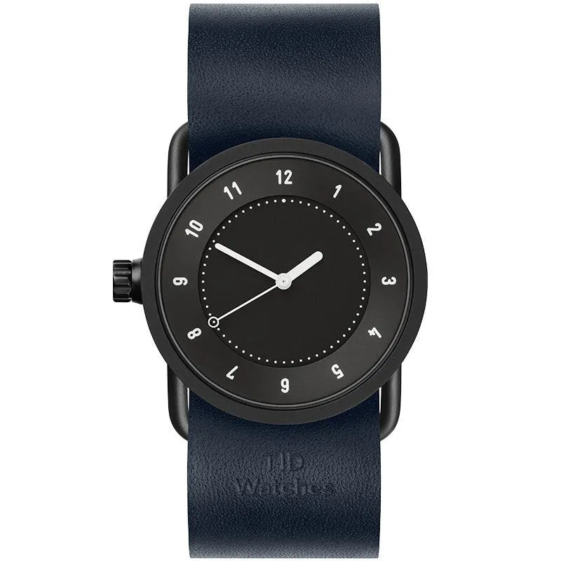 TID No.1 Black Dial / Black Leather Strap / Black Buckle