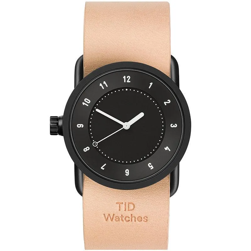 TID No.1 Black Dial / Black Leather Strap / Black Buckle