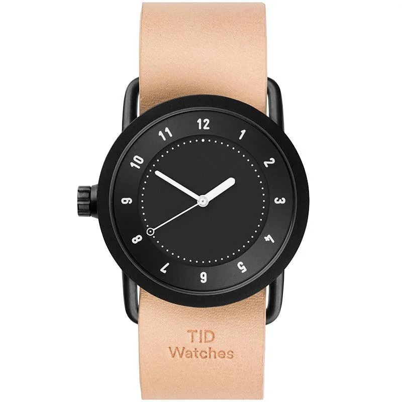 TID No.1 Black Dial / Black Leather Strap / Black Buckle