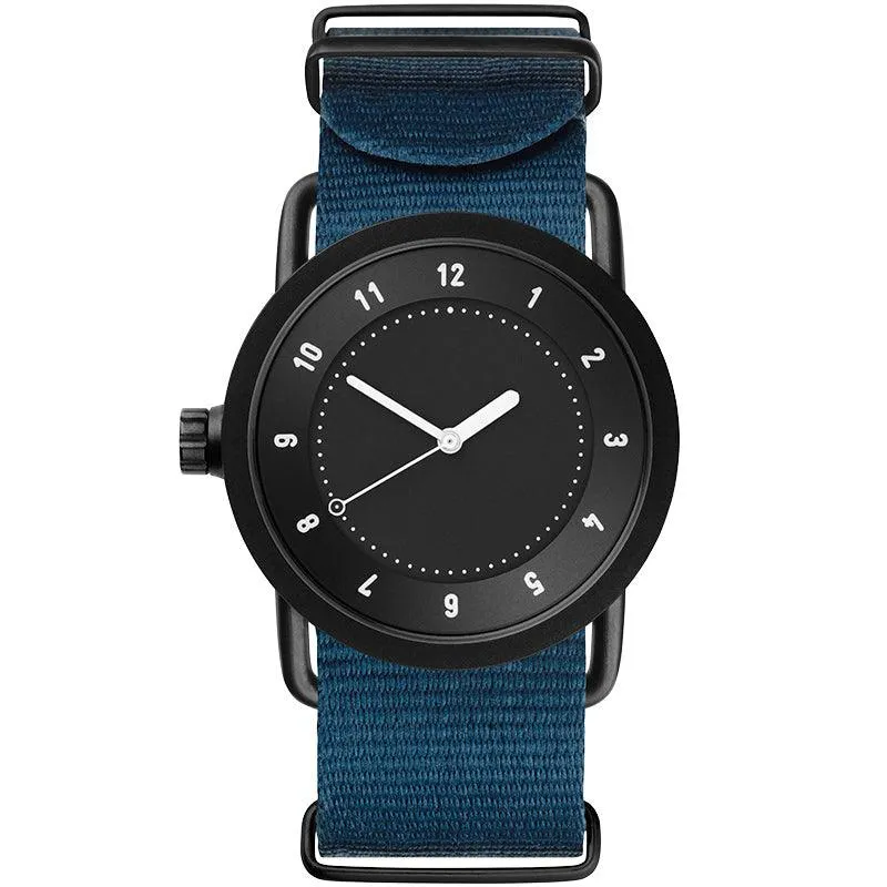 TID No.1 Black Dial / Black Leather Strap / Black Buckle