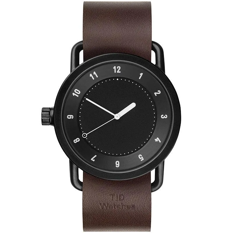 TID No.1 Black Dial / Black Leather Strap / Black Buckle