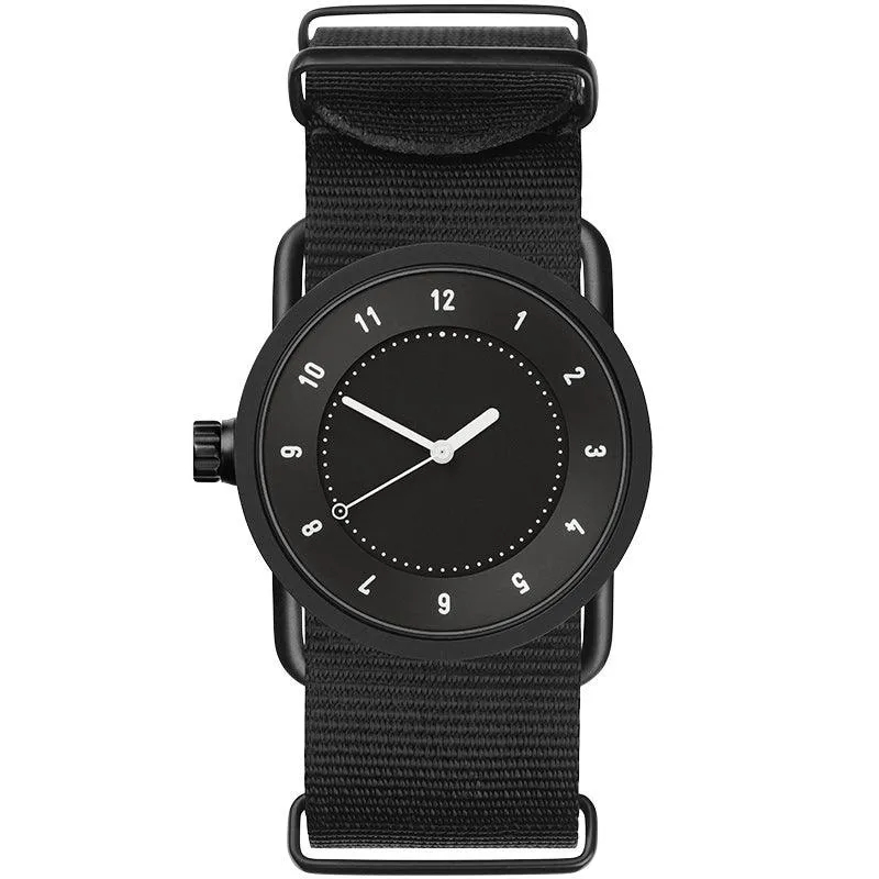 TID No.1 Black Dial / Black Leather Strap / Black Buckle