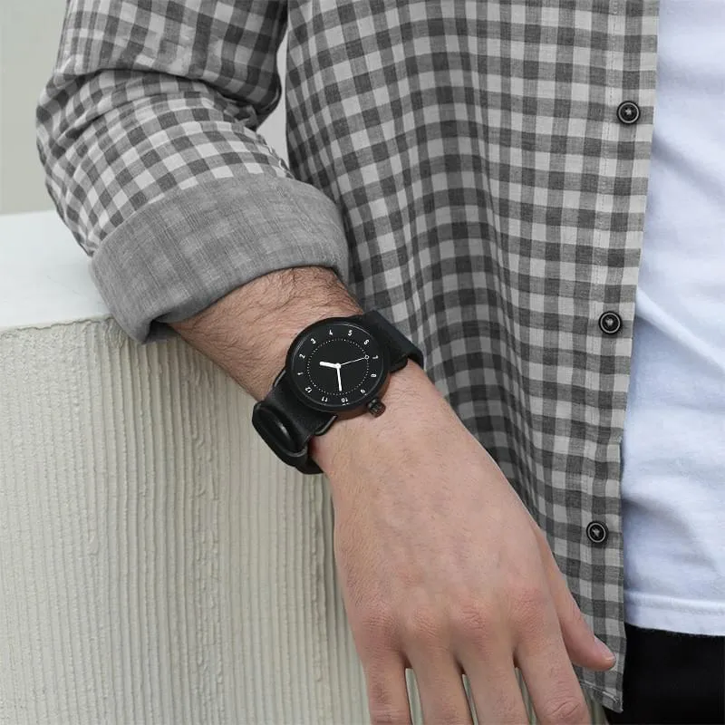 TID No.1 Black Dial / Black Leather Strap / Black Buckle