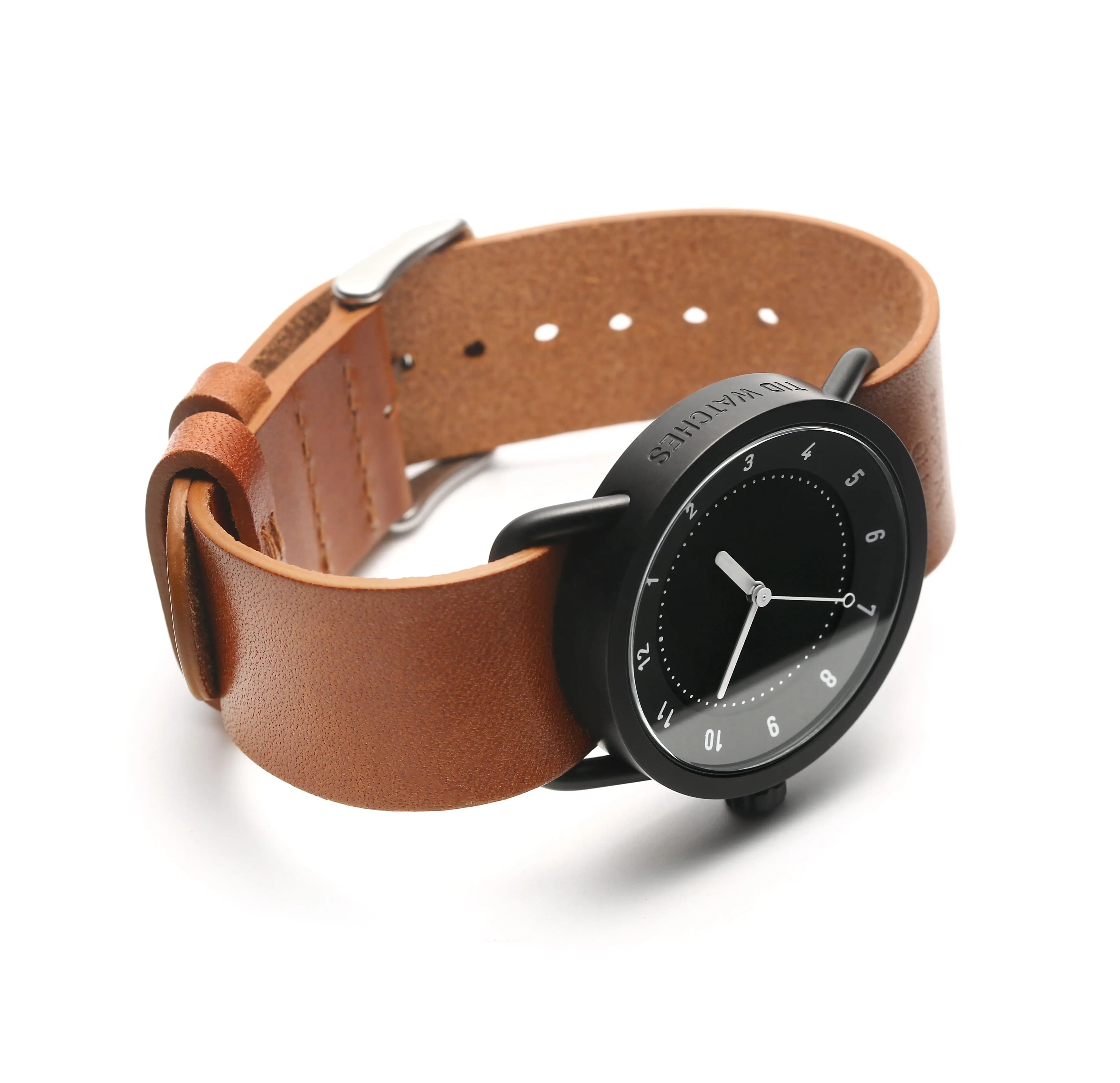 TID No.1 Black Dial / Tan Leather Strap / Black Buckle