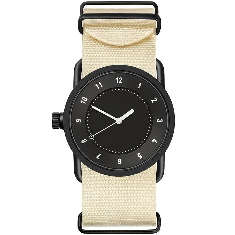 TID No.1 Black Dial / Tan Leather Strap / Black Buckle