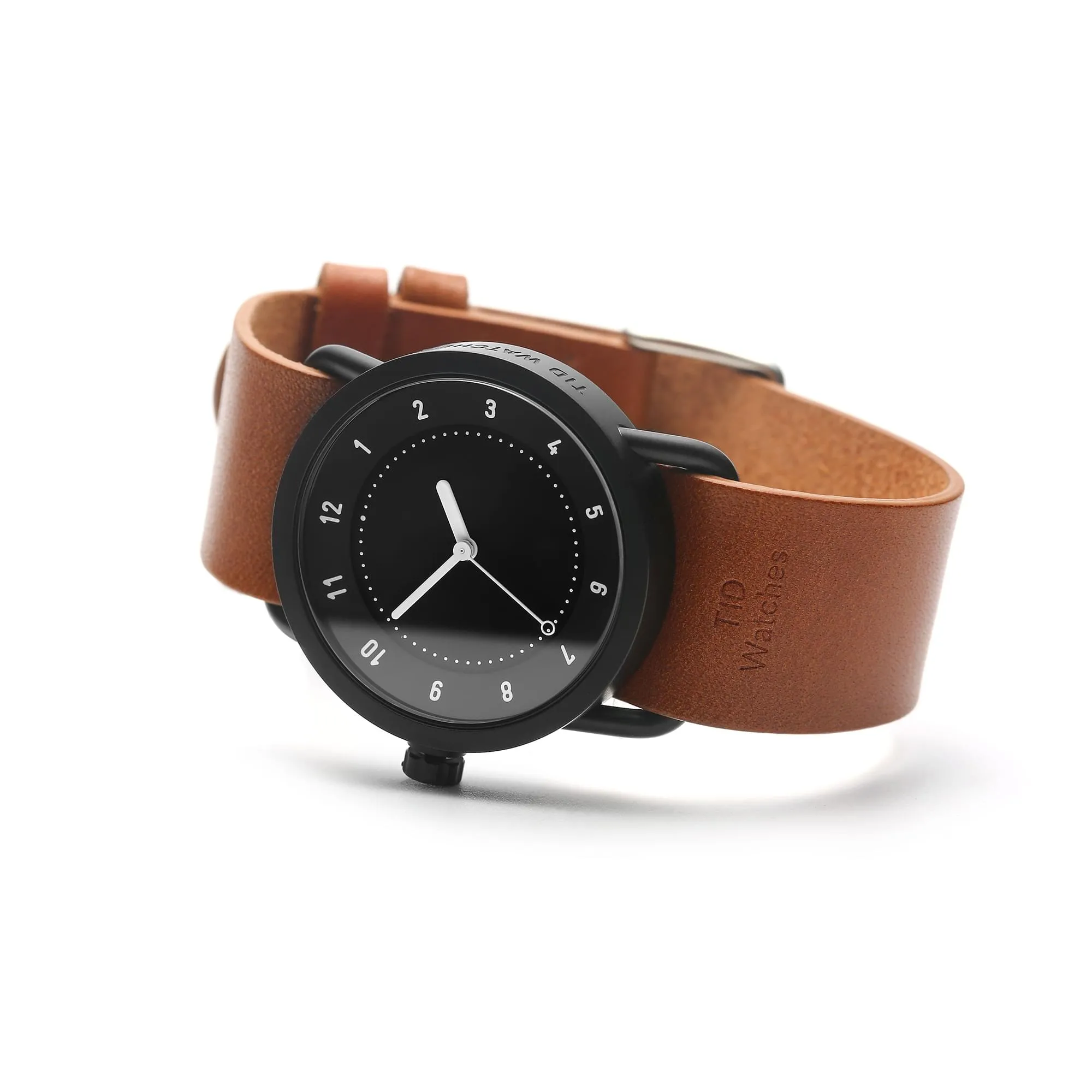 TID No.1 Black Dial / Tan Leather Strap / Black Buckle