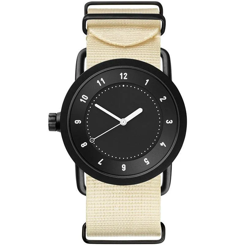 TID No.1 Black Dial / Tan Leather Strap / Black Buckle