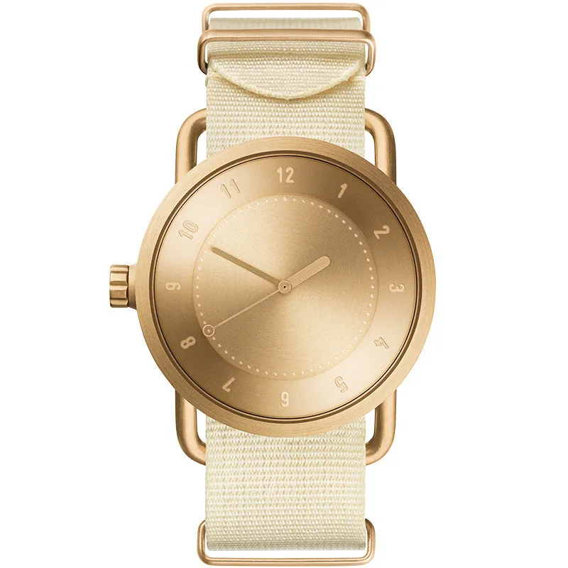 TID No.1 Gold Dial / Natural Leather Strap / Gold Buckle