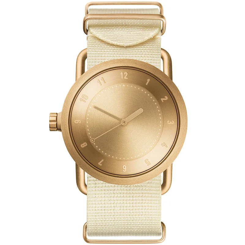 TID No.1 Gold Dial / Natural Leather Strap / Gold Buckle