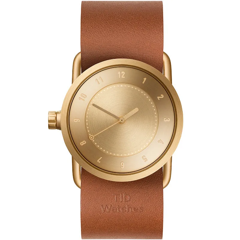 TID No.1 Gold Dial / Natural Leather Strap / Gold Buckle