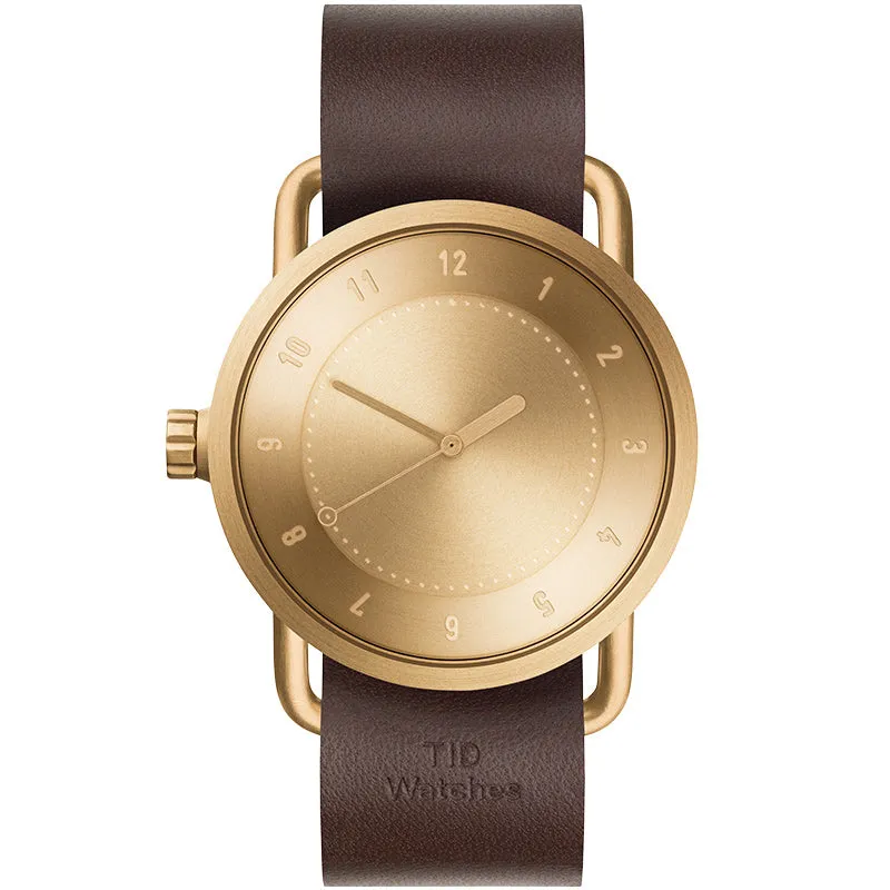 TID No.1 Gold Dial / Natural Leather Strap / Gold Buckle