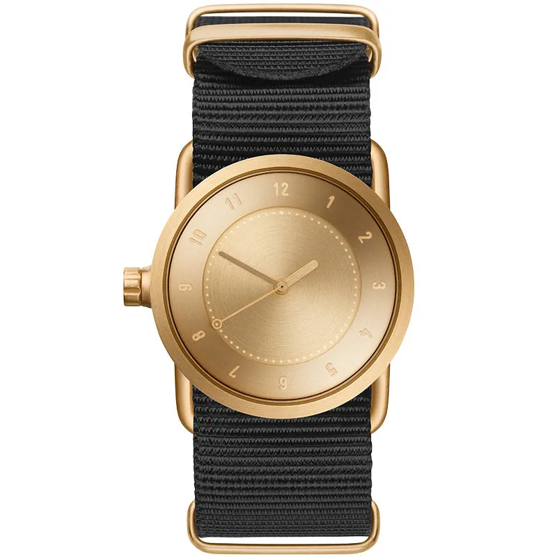 TID No.1 Gold Dial / Natural Leather Strap / Gold Buckle