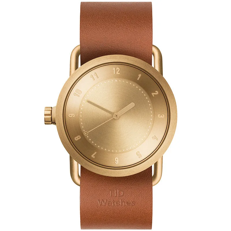 TID No.1 Gold Dial / Natural Leather Strap / Gold Buckle