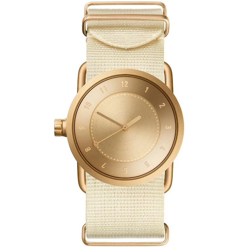 TID No.1 Gold Dial / Natural Leather Strap / Gold Buckle