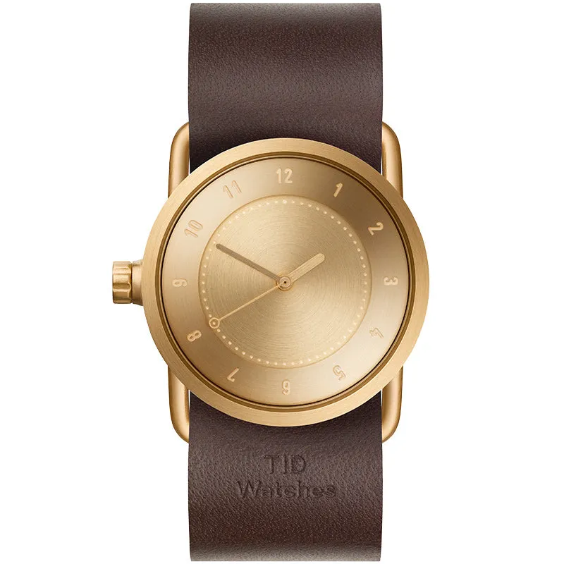 TID No.1 Gold Dial / Natural Leather Strap / Gold Buckle