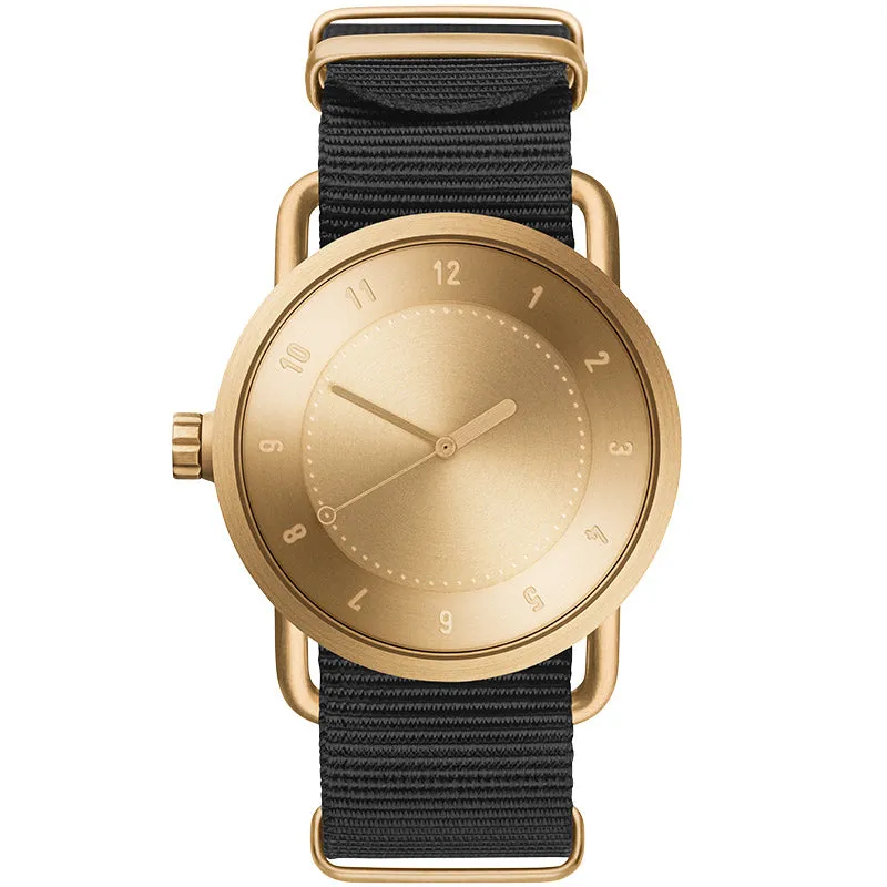 TID No.1 Gold Dial / Natural Leather Strap / Gold Buckle