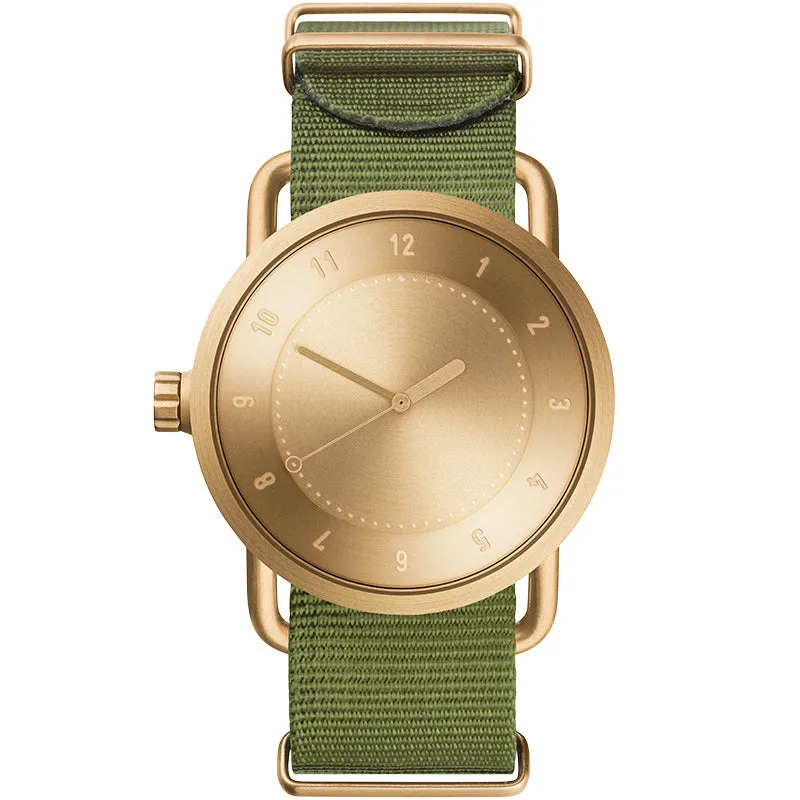 TID No.1 Gold Dial / Natural Leather Strap / Gold Buckle