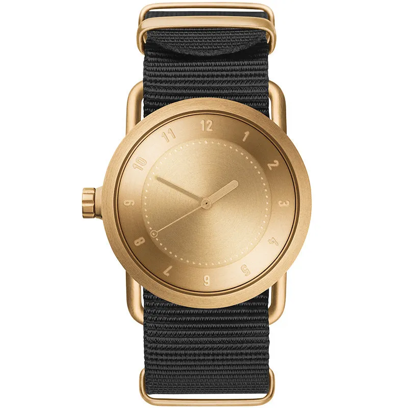 TID No.1 Gold Dial / Natural Leather Strap / Gold Buckle