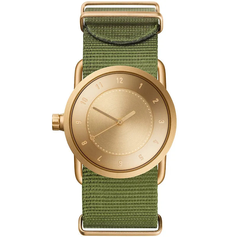 TID No.1 Gold Dial / Natural Leather Strap / Gold Buckle