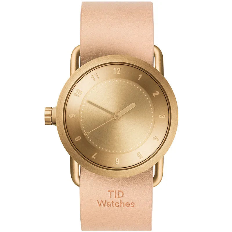 TID No.1 Gold Dial / Natural Leather Strap / Gold Buckle