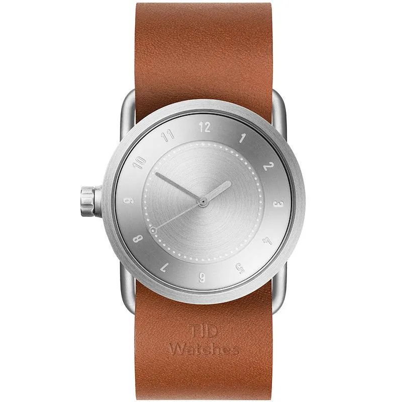 TID No.1 Steel Dial / Natural Leather Strap / Steel Buckle