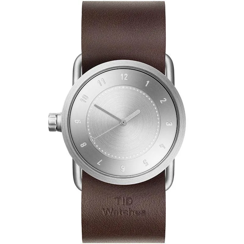 TID No.1 Steel Dial / Tan Leather Strap / Steel Buckle