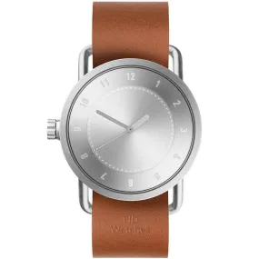 TID No.1 Steel Dial / Tan Leather Strap / Steel Buckle