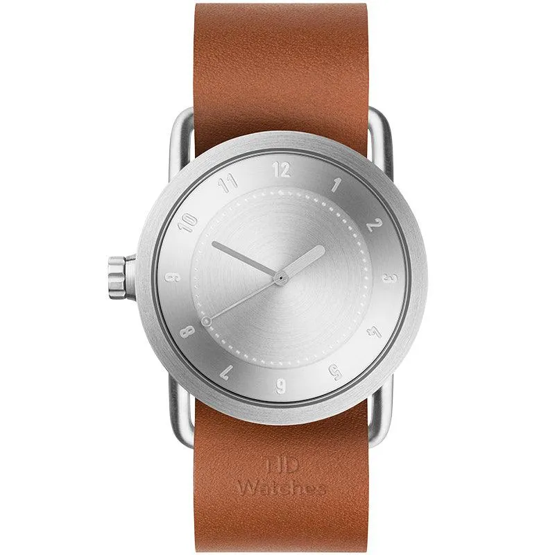 TID No.1 Steel Dial / Tan Leather Strap / Steel Buckle