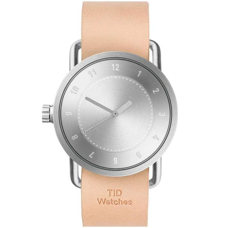 TID No.1 Steel Dial / Tan Leather Strap / Steel Buckle