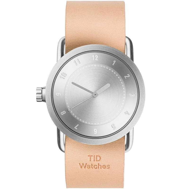 TID No.1 Steel Dial / Tan Leather Strap / Steel Buckle