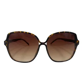 TORTOISE SHELL STYLE OVERSIZED SQUARE VINTAGE STYLE 70s SUNGLASSES