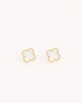 VANESSA EARRINGS - PEARL-GOLD