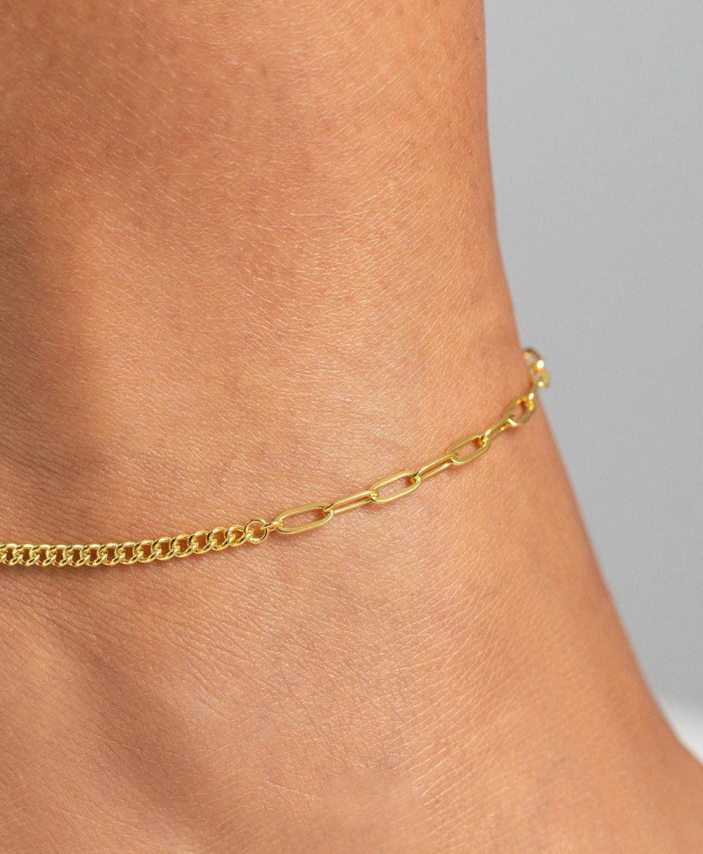 Vilma Anklet 18ct Gold Plated