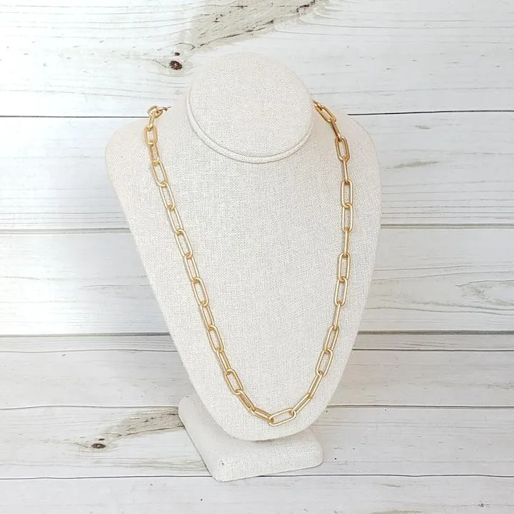 XL PAPERCLIP CHAIN NECKLACE