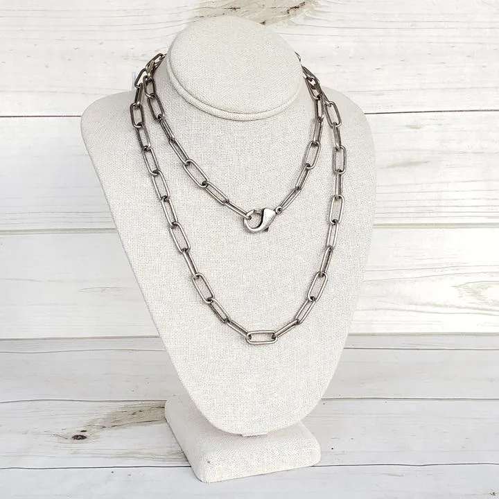 XL PAPERCLIP CHAIN NECKLACE